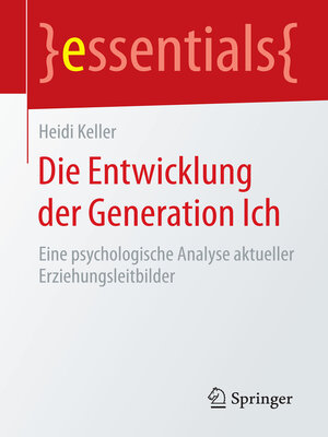 cover image of Die Entwicklung der Generation Ich